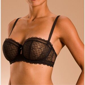 Elegant Black Lace Bra